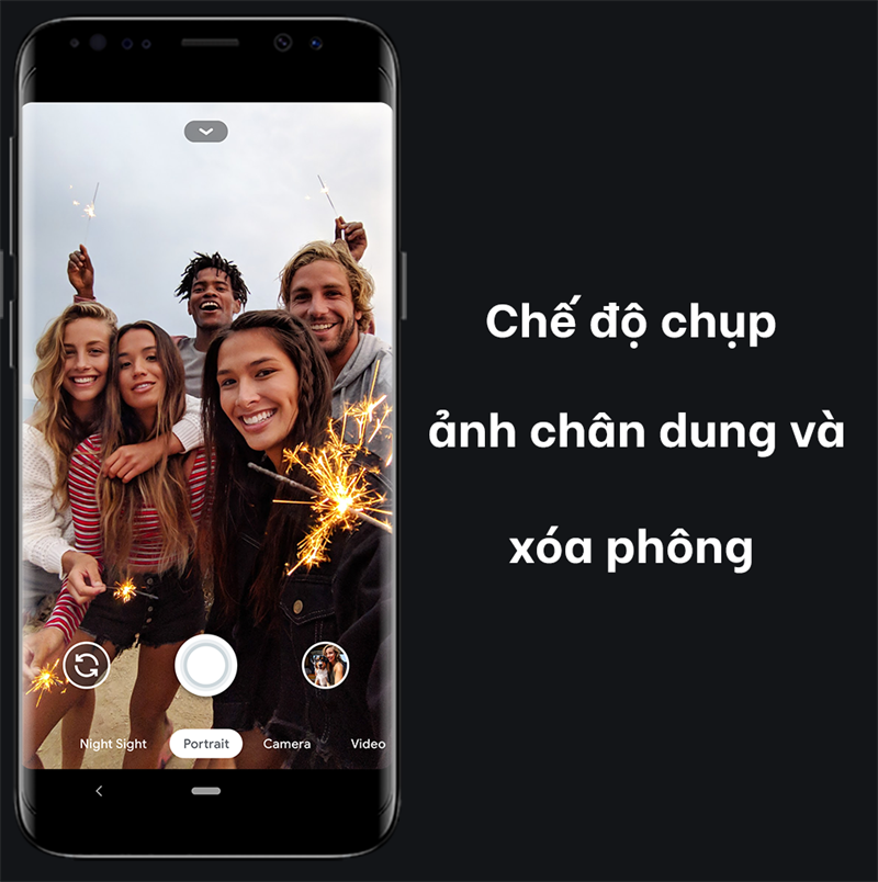 Chế độ chụp ảnh chân dung và xóa phông