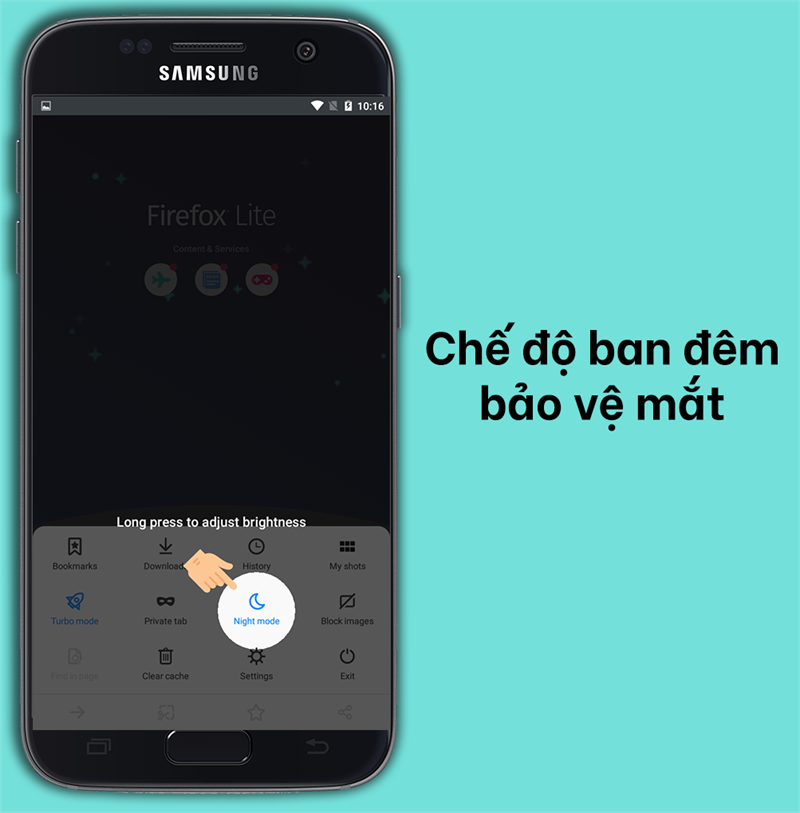 Chế độ ban đ&ecirc;m bảo vệ mắt