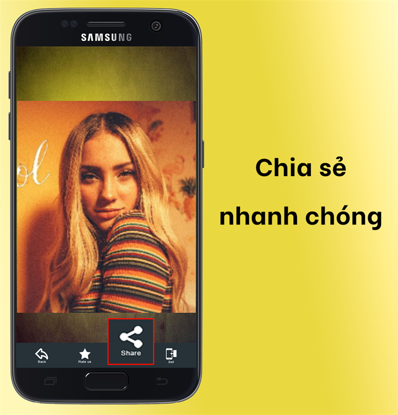 Chia sẻ nhanh ảnh với bạn bè
