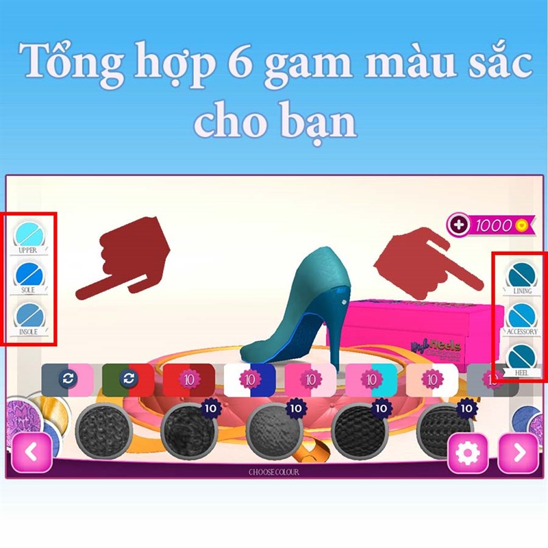 Thay đổi m&agrave;u sắc của đ&ocirc;i gi&agrave;y