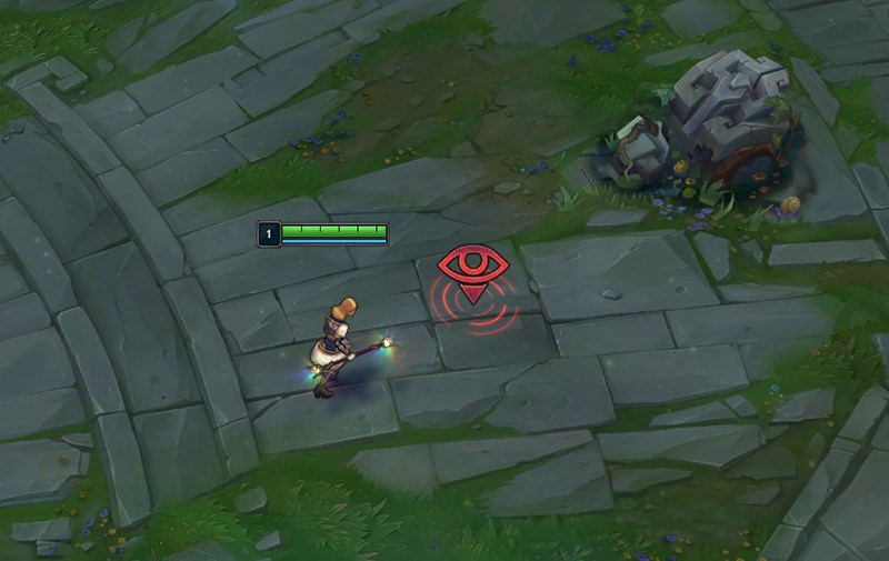 Quan sát vị trí mắt đã được đặt của team địch