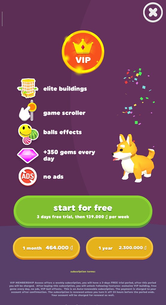 Trải nghiệm tuyệt hơn với tài khoản VIP của Sand Balls