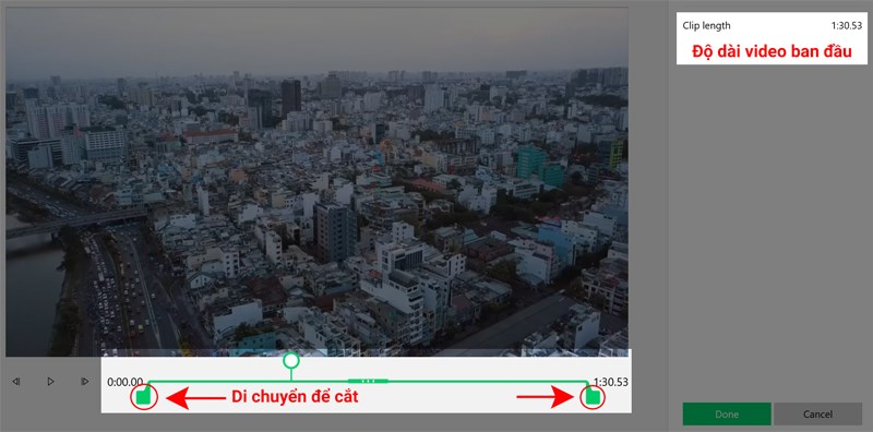 Cắt video trên Windows 10