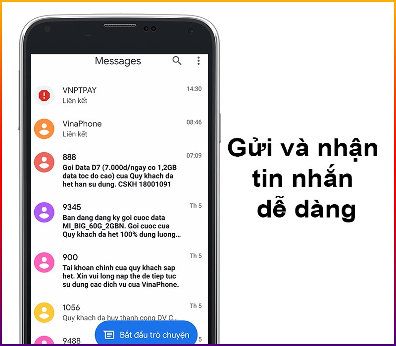 Gửi và nhận tin nhắn một cách dễ dàng