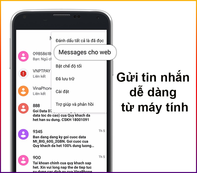 Gửi tin nhắn dễ dàng từ máy tính  