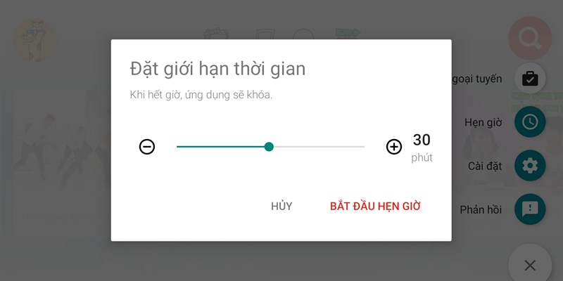 C&agrave;i đặt giới hạn thời gian xem video tr&ecirc;n Youtube Kids