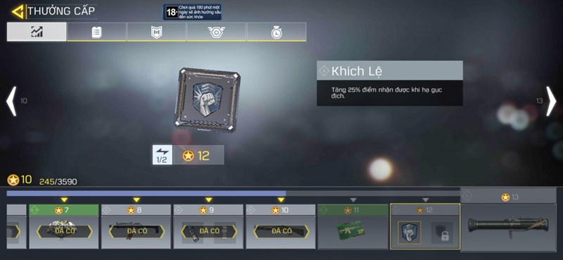 Hardline Perk (Khích lệ)