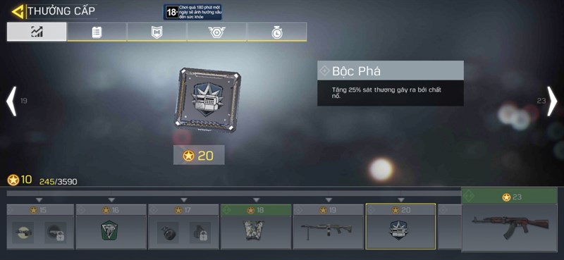 Demo Expert Perk (Bộc phá)