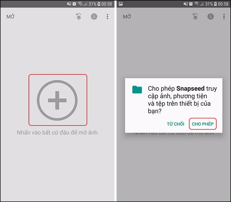 Cấp quyền cho ứng dụng truy cập thiết bị