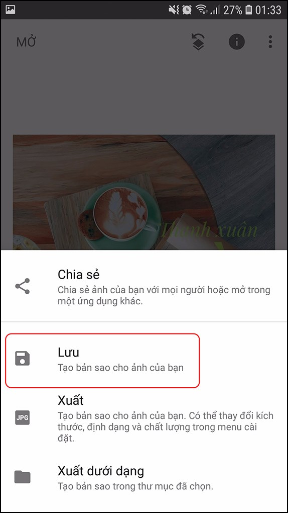 lưu ảnh