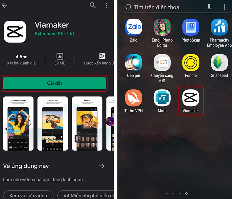 C&agrave;i đặt ứng dụng về m&aacute;y