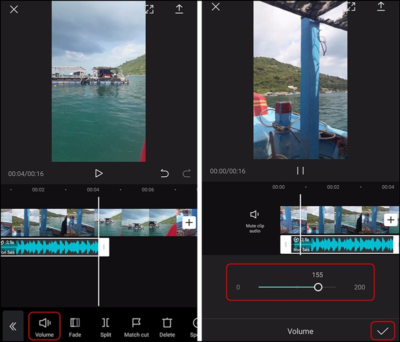 Điều chỉnh mức to nhỏ của &acirc;m thanh trong video