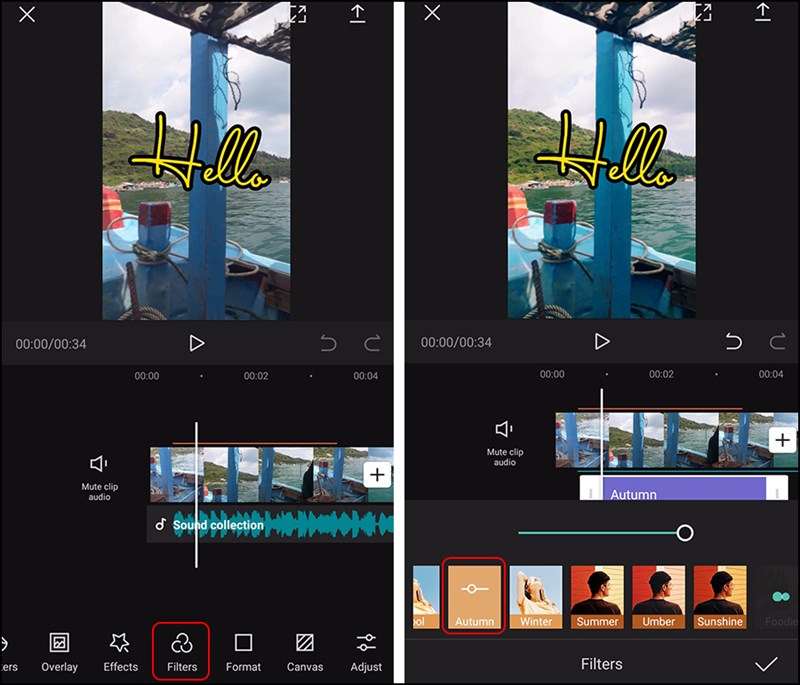 Chọn bộ lọc ph&ugrave; hợp cho video