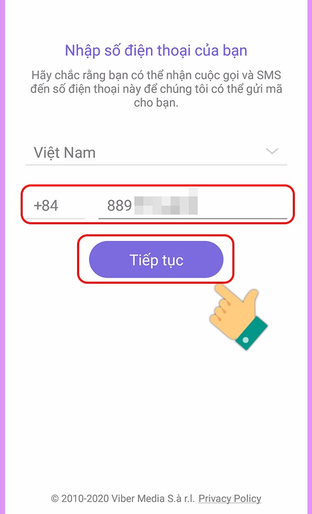 Hướng dẫn tạo t&agrave;i khoản Viber đơn giản tr&ecirc;n điện thoại