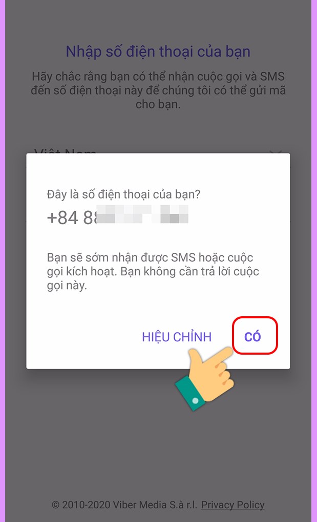 Hướng dẫn tạo t&agrave;i khoản Viber đơn giản tr&ecirc;n điện thoại