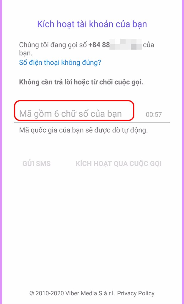Hướng dẫn tạo t&agrave;i khoản Viber đơn giản tr&ecirc;n điện thoại