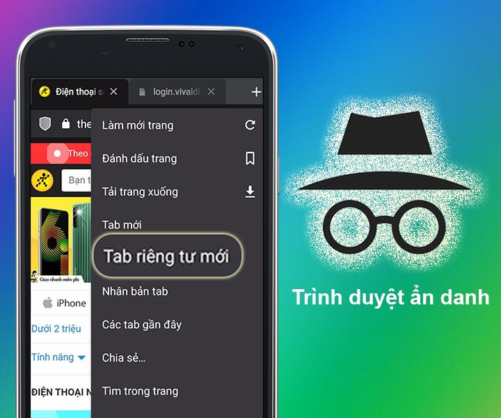 Lướt web với chế độ ẩn danh