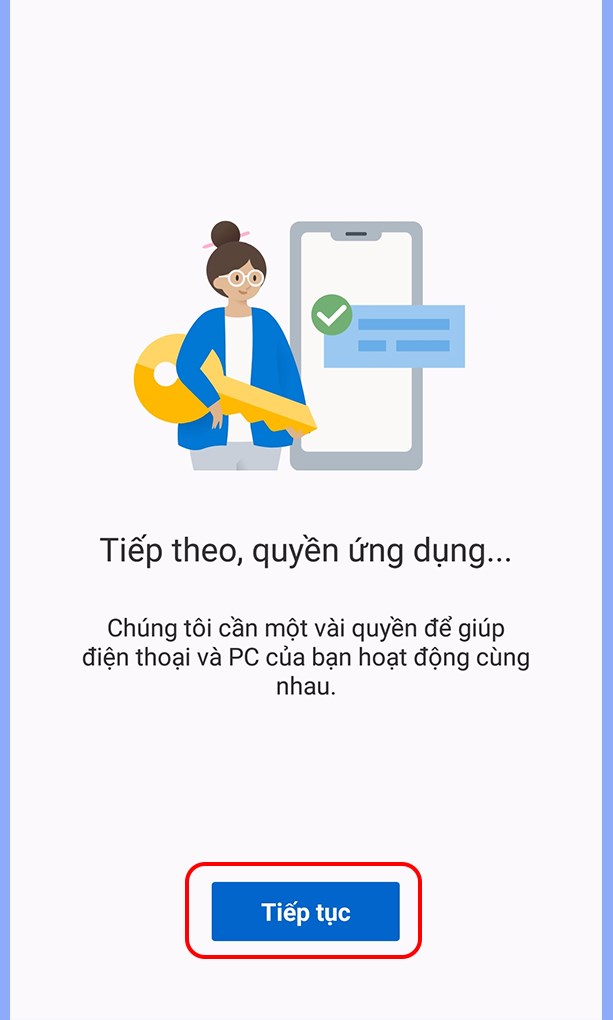 Kết nối điện thoại và máy tính bằng Your phone