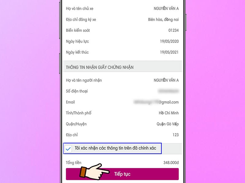 x&aacute;c nhận lại th&ocirc;ng tin đăng k&yacute;