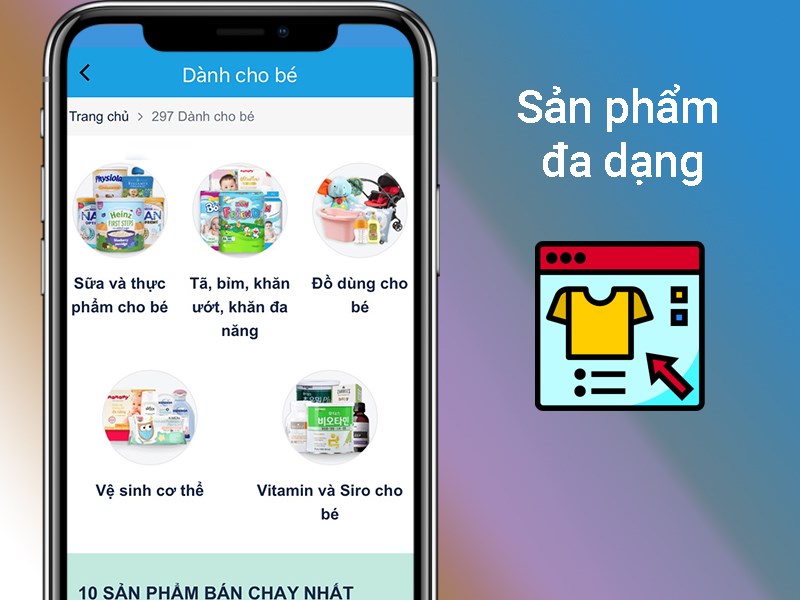 sản phẩm đa dạng