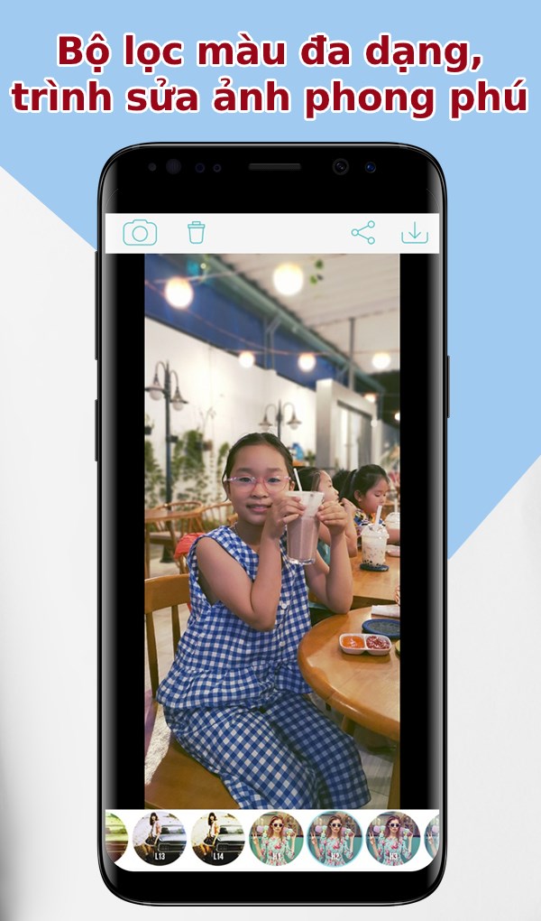 Bộ lọc m&agrave;u đa dạng, tr&igrave;nh sửa ảnh phong ph&uacute;