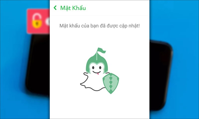 Mật khẩu của bạn đã được cập nhật