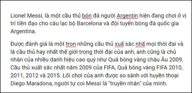 Đây là kết quả sau khi chọn