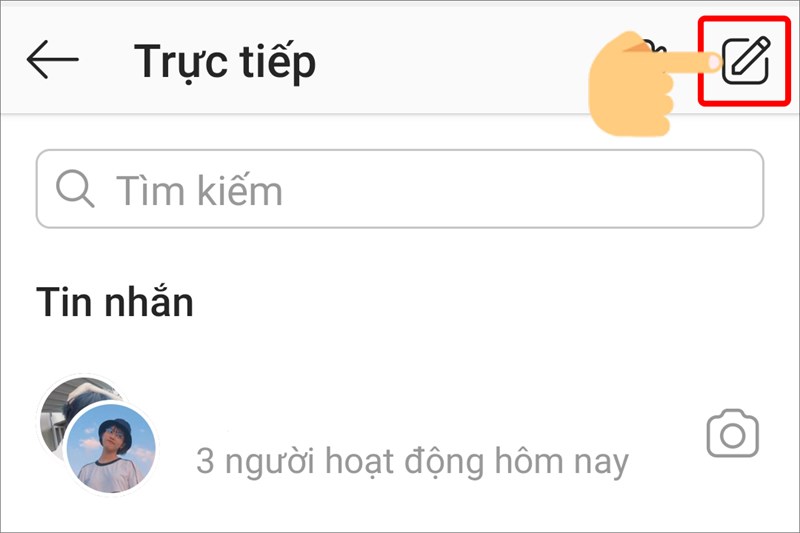 Chọn biểu tượng Tạo tin nhắn mới