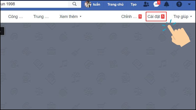 Đầu tiên bạn hãy vào Trang Facebook