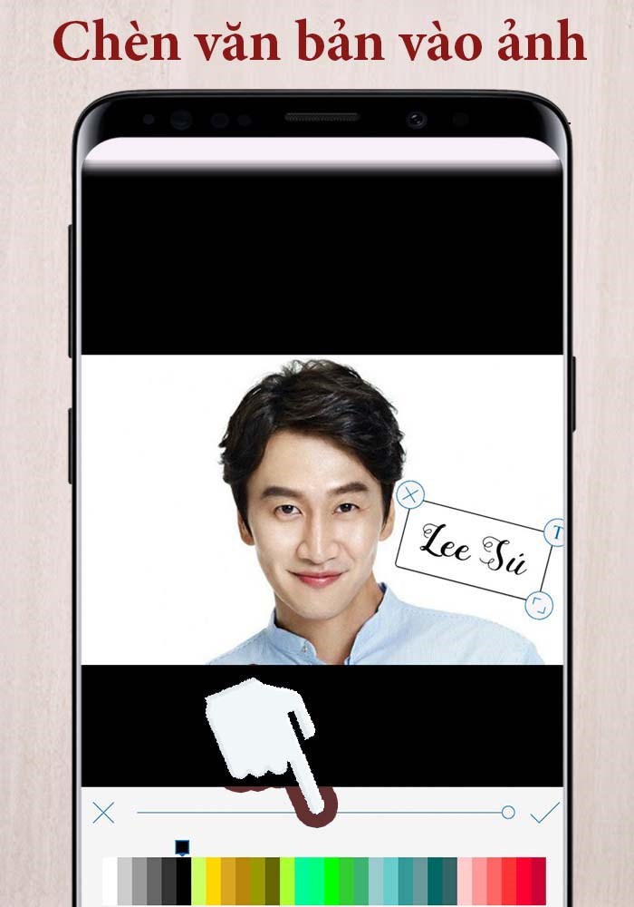 chèn văn bản vào ảnh nhanh chóng