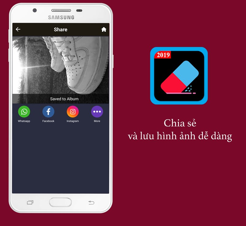 Chia sẻ và lưu hình ảnh dễ dàng