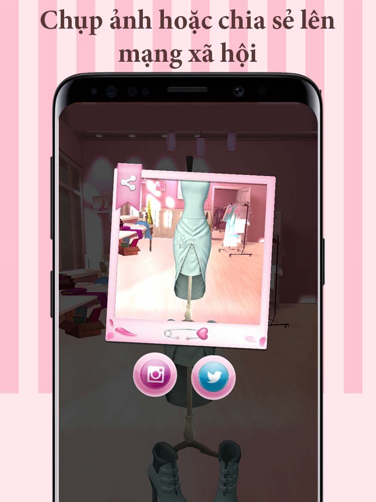 Chụp ảnh lưu lại thiết kế hoặc chia sẻ qua mạng xã hội
