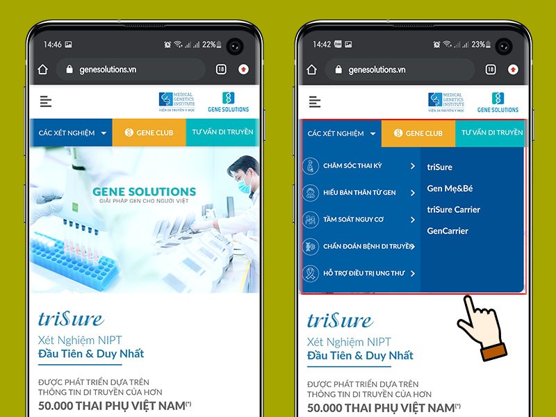 truy cập link v&agrave; chọn dịch vụ bạn muốn