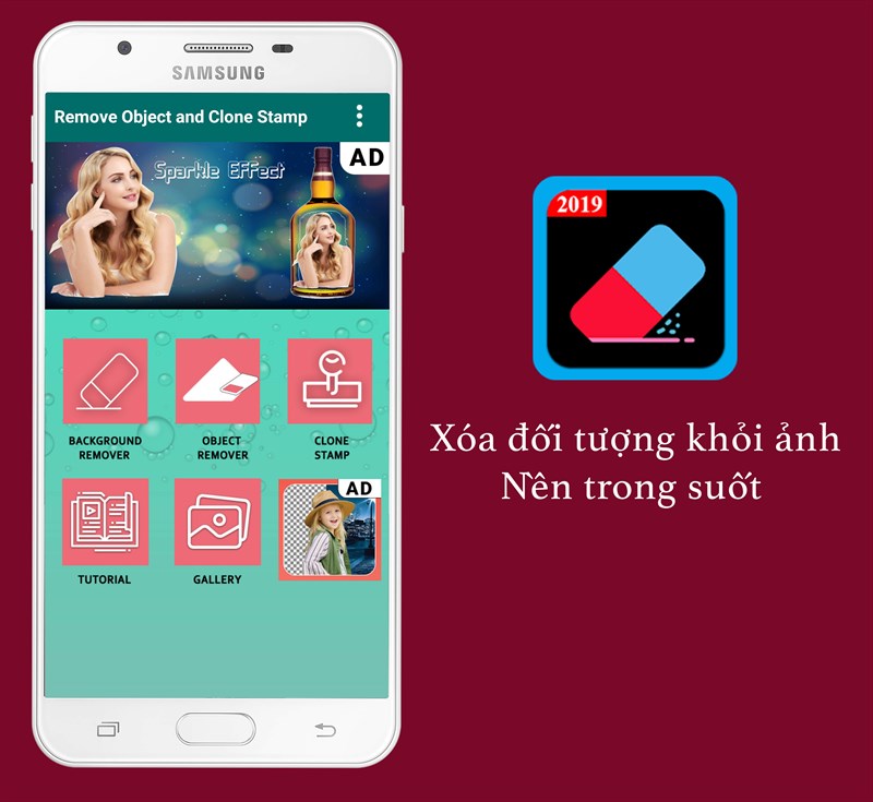 Xoá đối tượng khỏi ảnh - Nền trong suốt