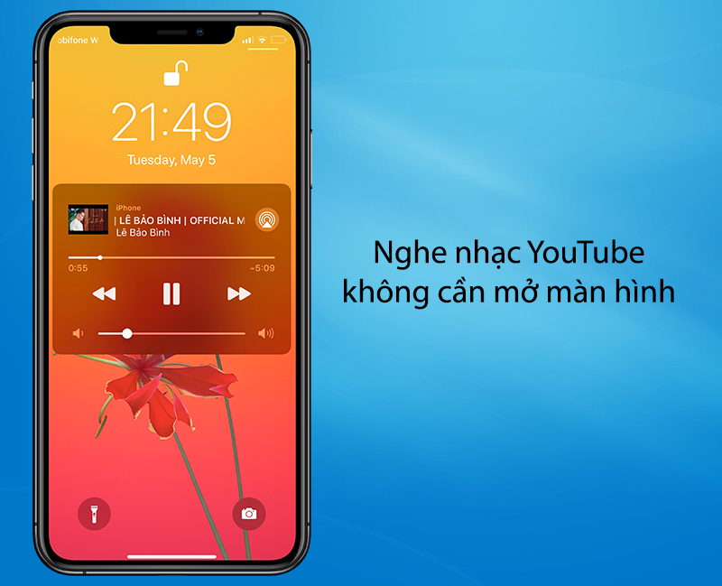 Nghe nhạc, xem YouTube không cần bật màn hình