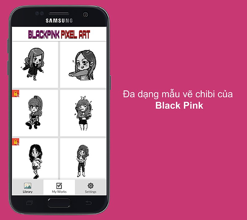 Đa dạng mẫu vẽ chibi của Black Pink