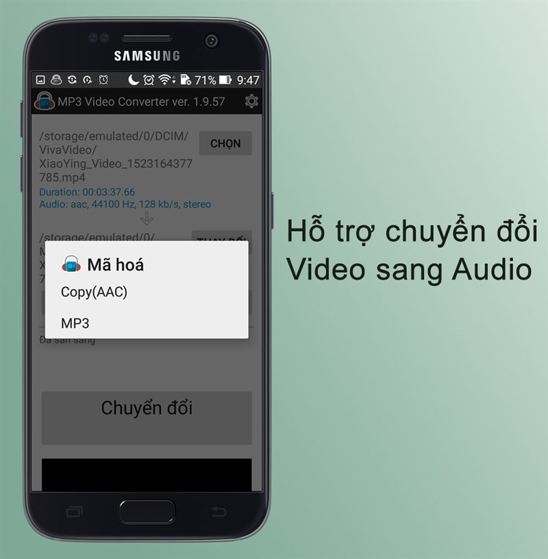 Mã hóa video dưới dạng audio MP3 và AAC trên MP3 Video Converter