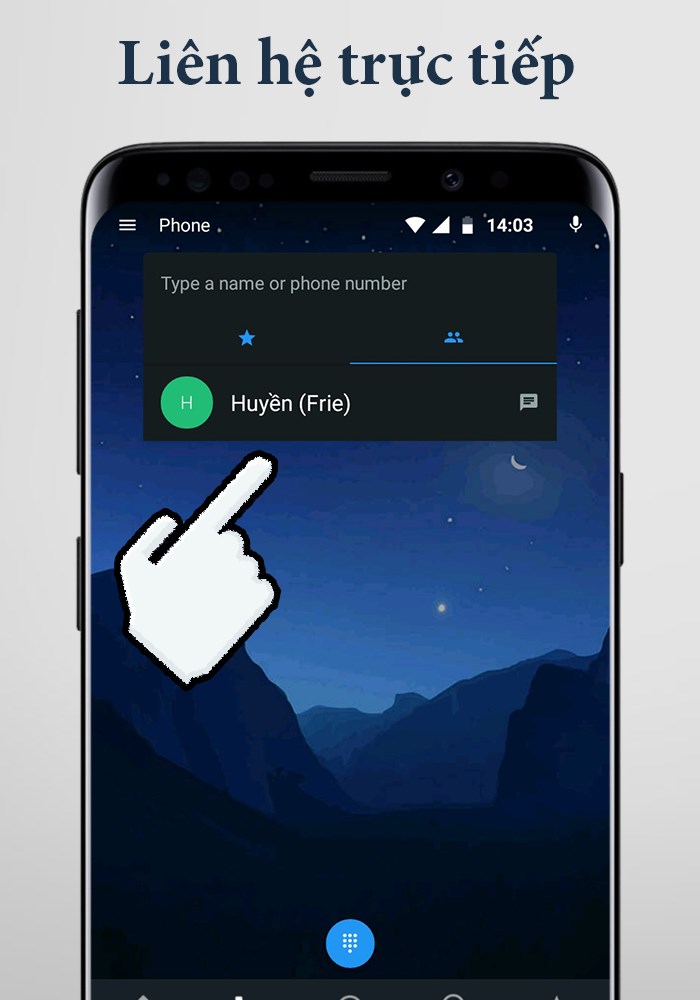 Gọi điện, nhắn tin với mọi người