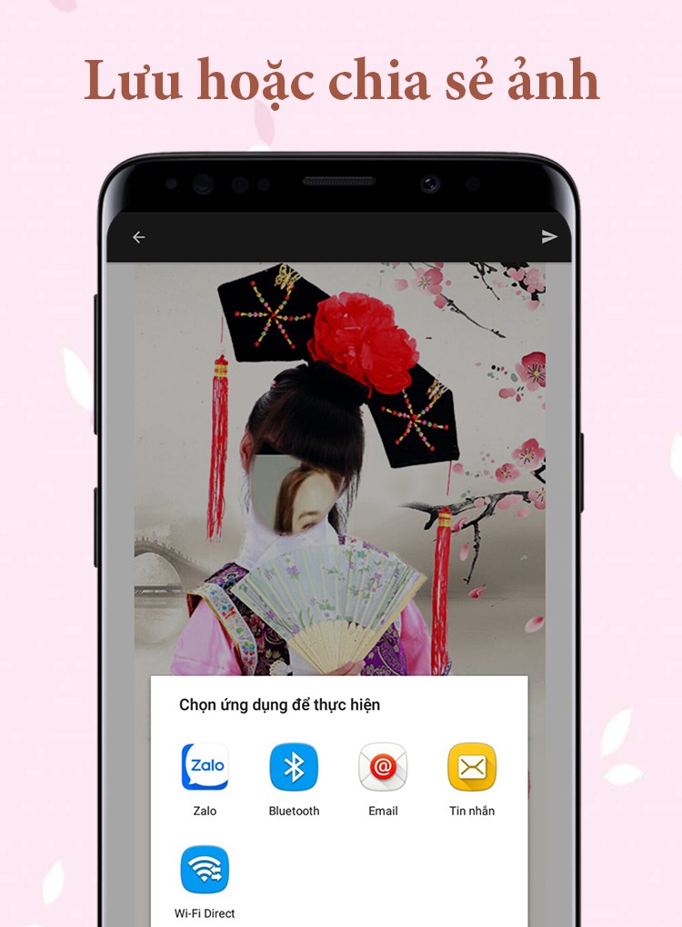 lưu hoặc chia sẻ trực tiếp h&igrave;nh ảnh l&ecirc;n mạng x&atilde; hội