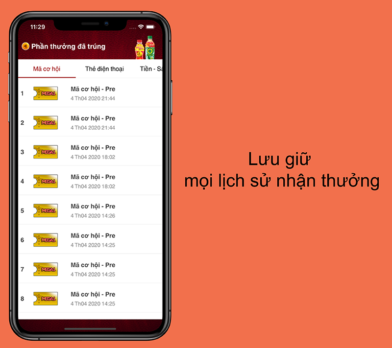 Lưu giữ mọi lịch sử trúng thưởng