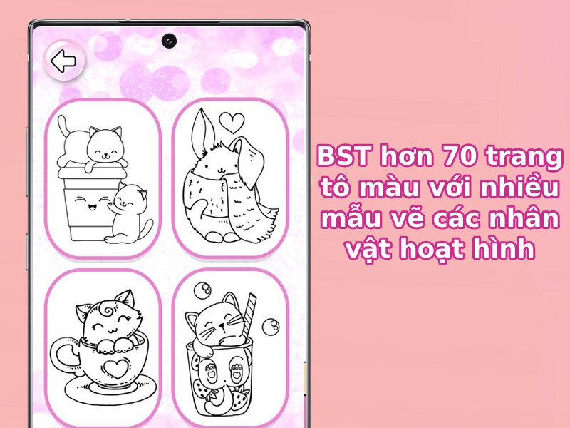 BST hơn 70 trang t&ocirc; m&agrave;u với nhiều mẫu vẽ c&aacute;c nh&acirc;n vật hoạt h&igrave;nh