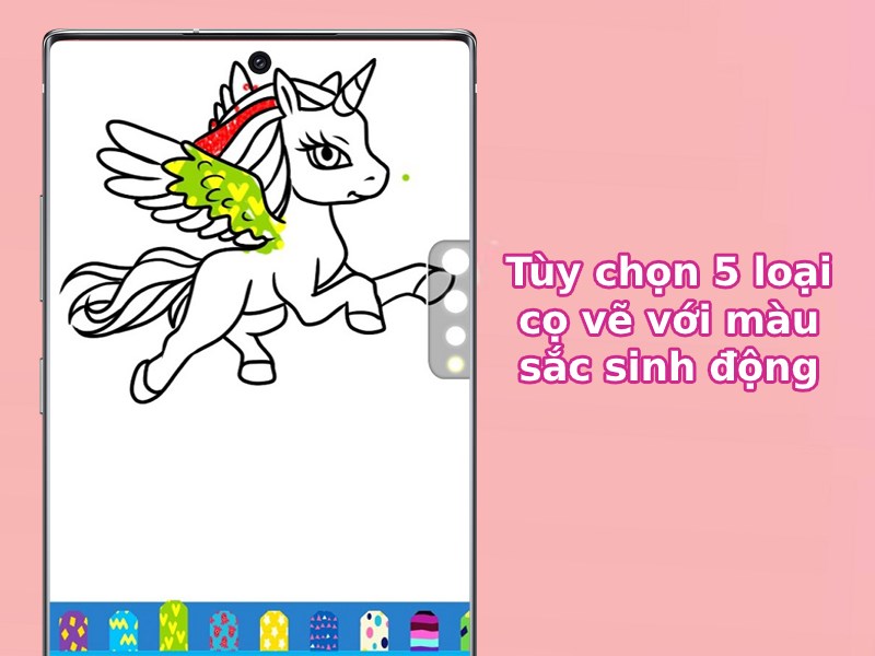 T&ugrave;y chọn 5 loại cọ vẽ với m&agrave;u sắc sinh động