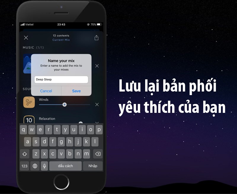 Lưu hỗn hợp yêu thích của bạn