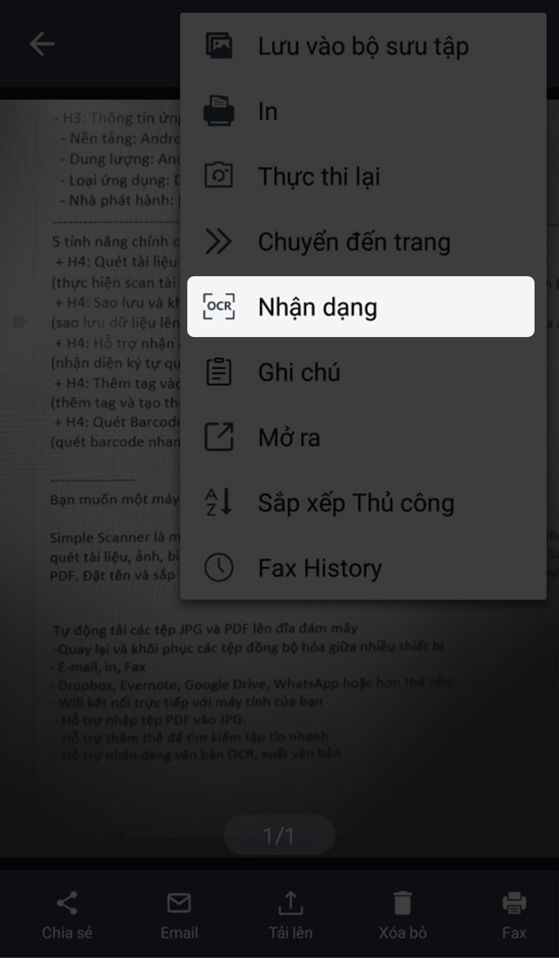 Khả năng nhận diện ký tự quang học