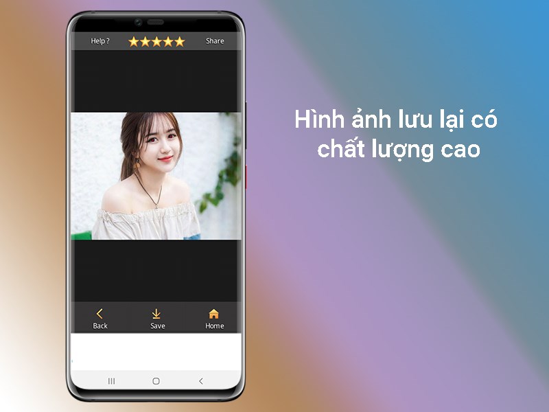 Hình ảnh lưu lại có chất lượng cao 