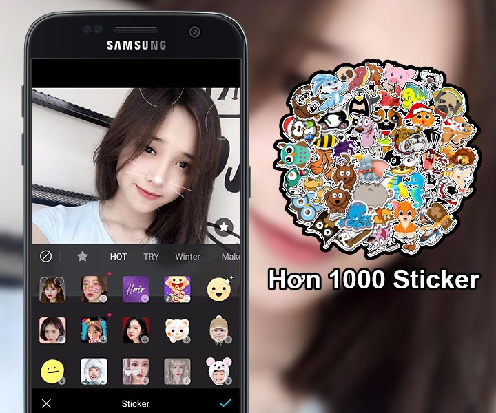 &nbsp;Sticker đa dạng, phong ph&uacute;