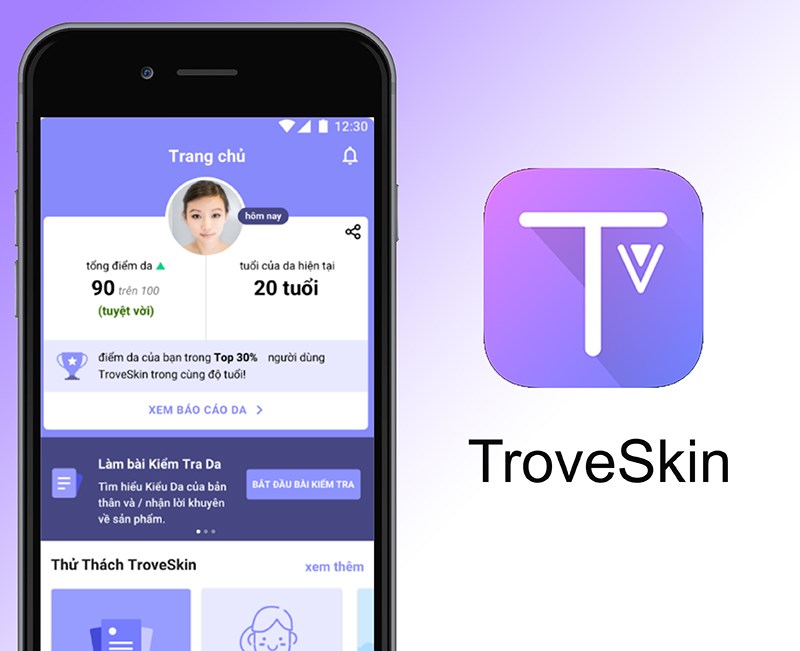 Ứng dụng Troveskin