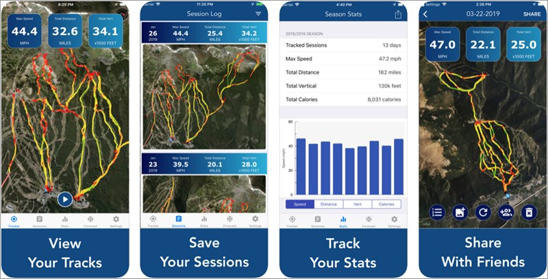 Ứng dụng Ski Tracker & Snow Forecast