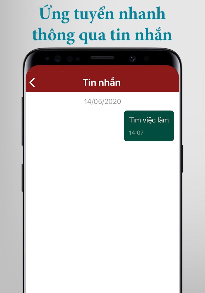 Ứng tuyển nhanh bằng nhắn tin hoặc ứng tuyển ngay tại vị trí đang chọn