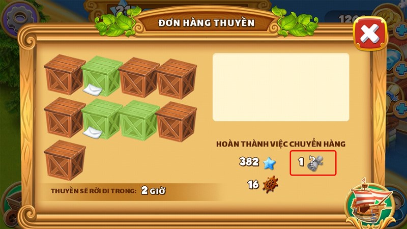 Ho&agrave;n tất nhiệm vụ đơn h&agrave;ng thuyền để nhận cuộn giấy